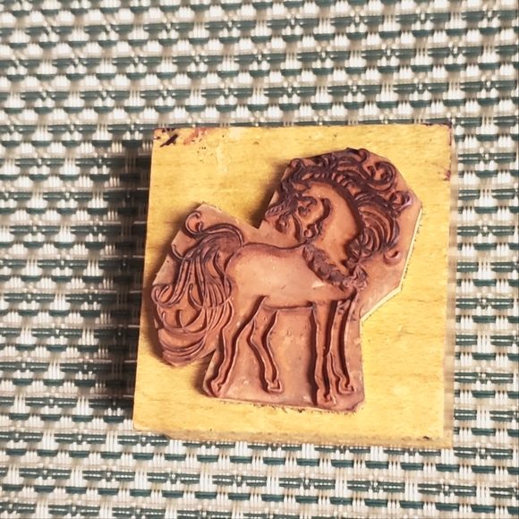VTG Rubber Stamp Unicorn - Picture 2 of 3